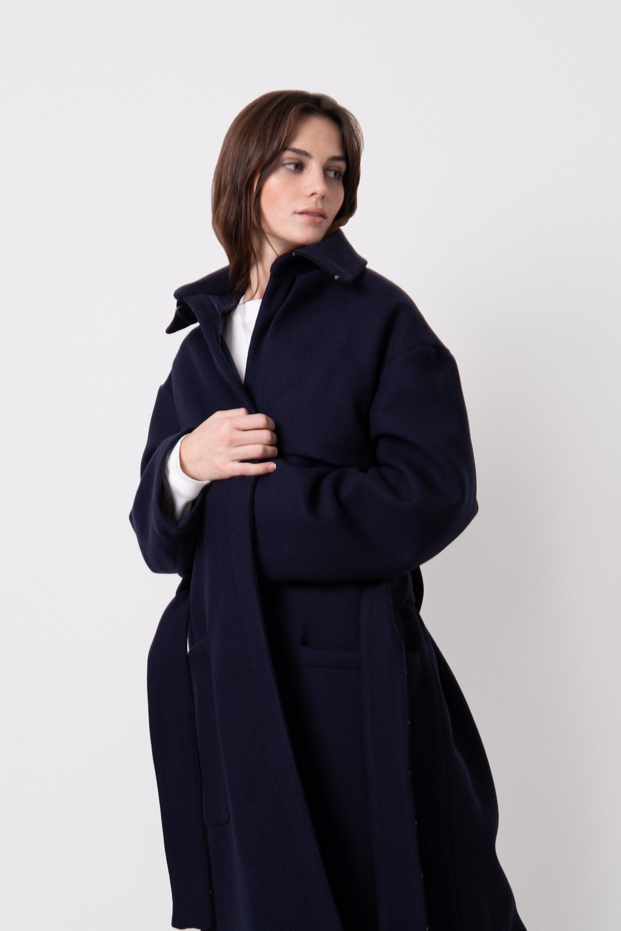 laine et cachemire manteau